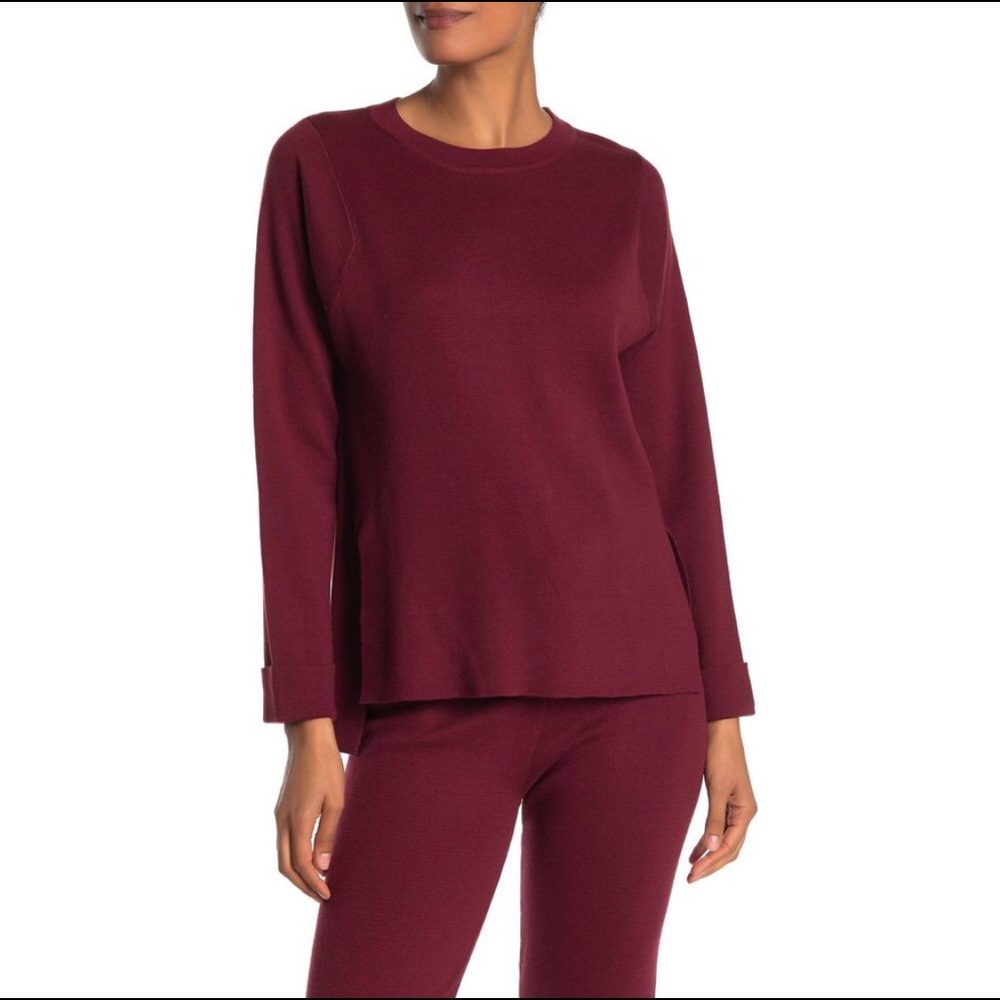 Michael Stars wine sweater. - Picture 2 of 2
